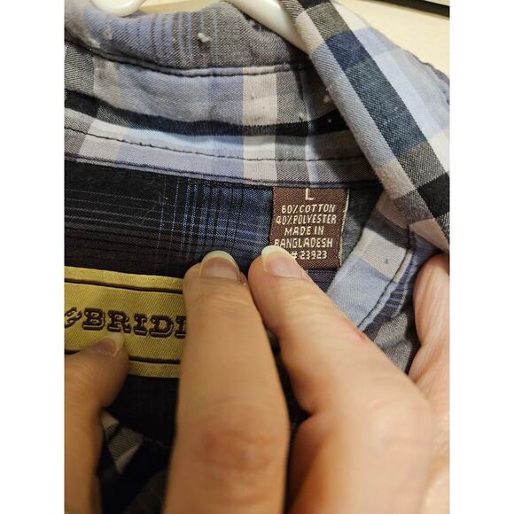 Bit and Bridle Long Sleeve Snap Button Country Shirt - Picture 2 of 6